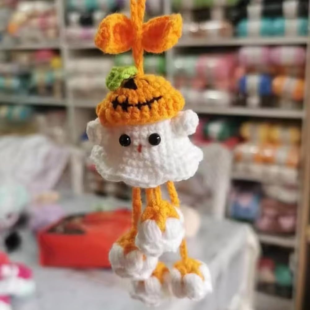 OEFNTAC Crochet Kit DIY Witch Ghost Crochet Kit Halloween DIY Set Hand