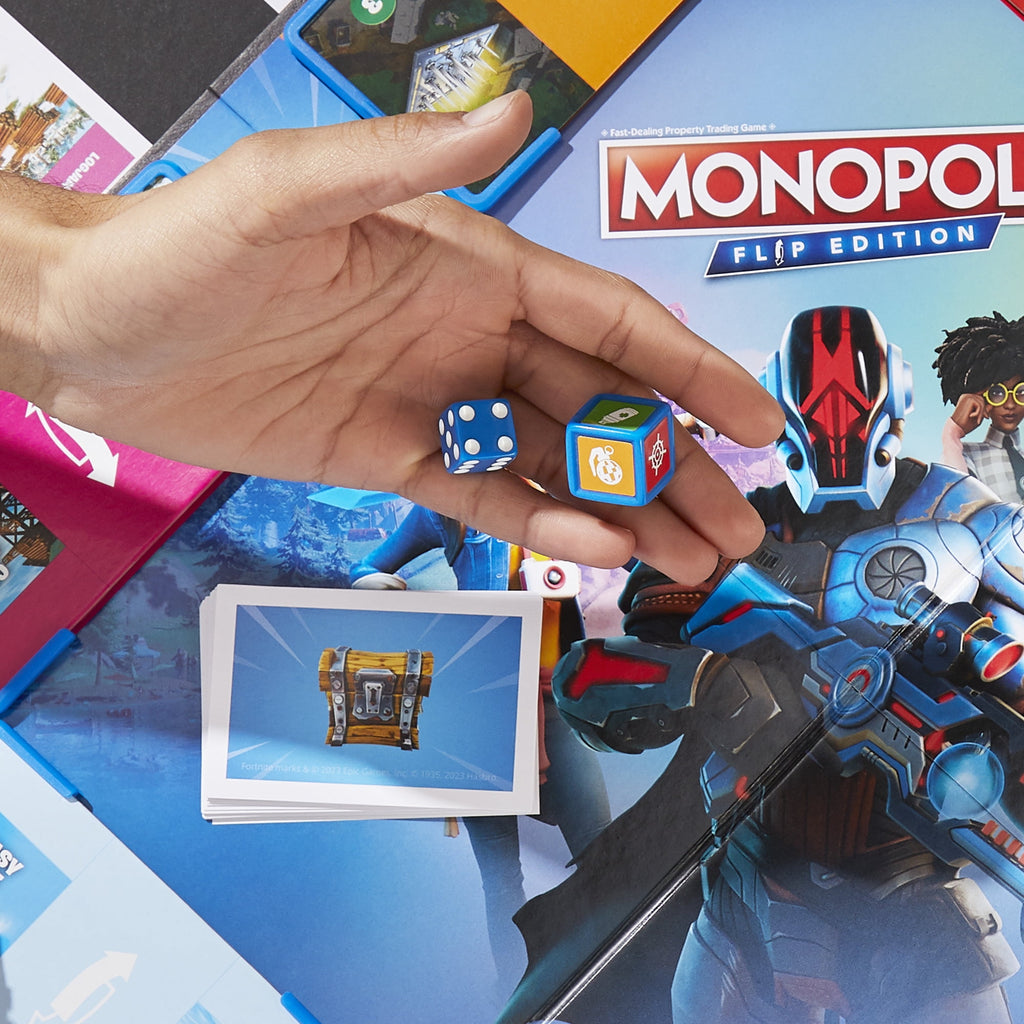 Monopoly Flip Edition: Fortnite Board Game, Monopoly Game Inspired by