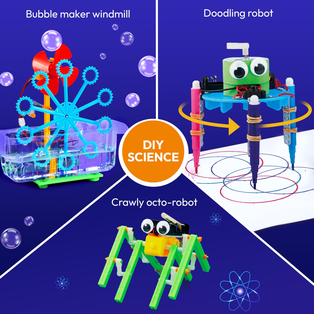 Joyfy Science Kits 6 in 1 Electric Robot Building Kit STEM Educational