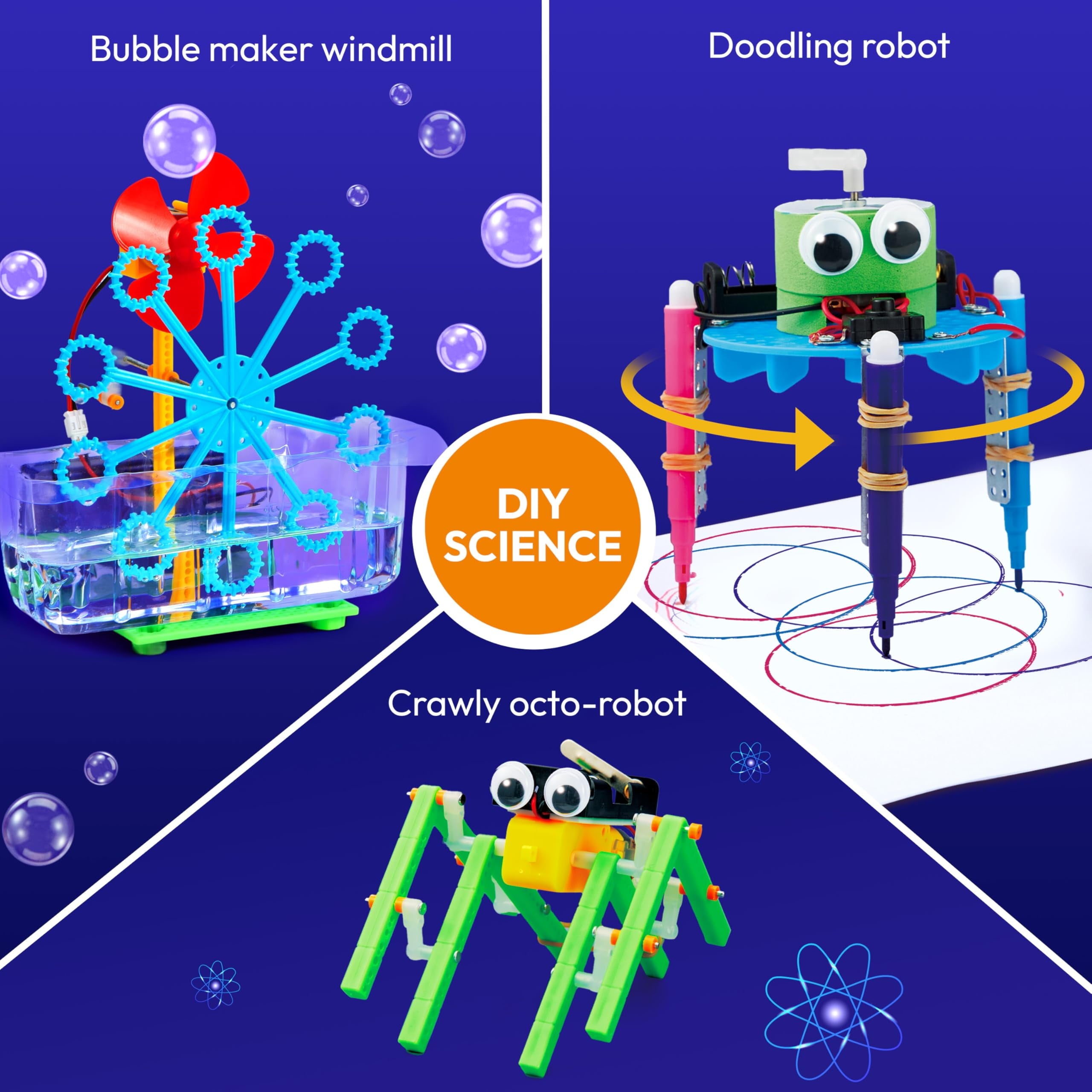 Joyfy Science Kits 6 in 1 Electric Robot Building Kit STEM Educational