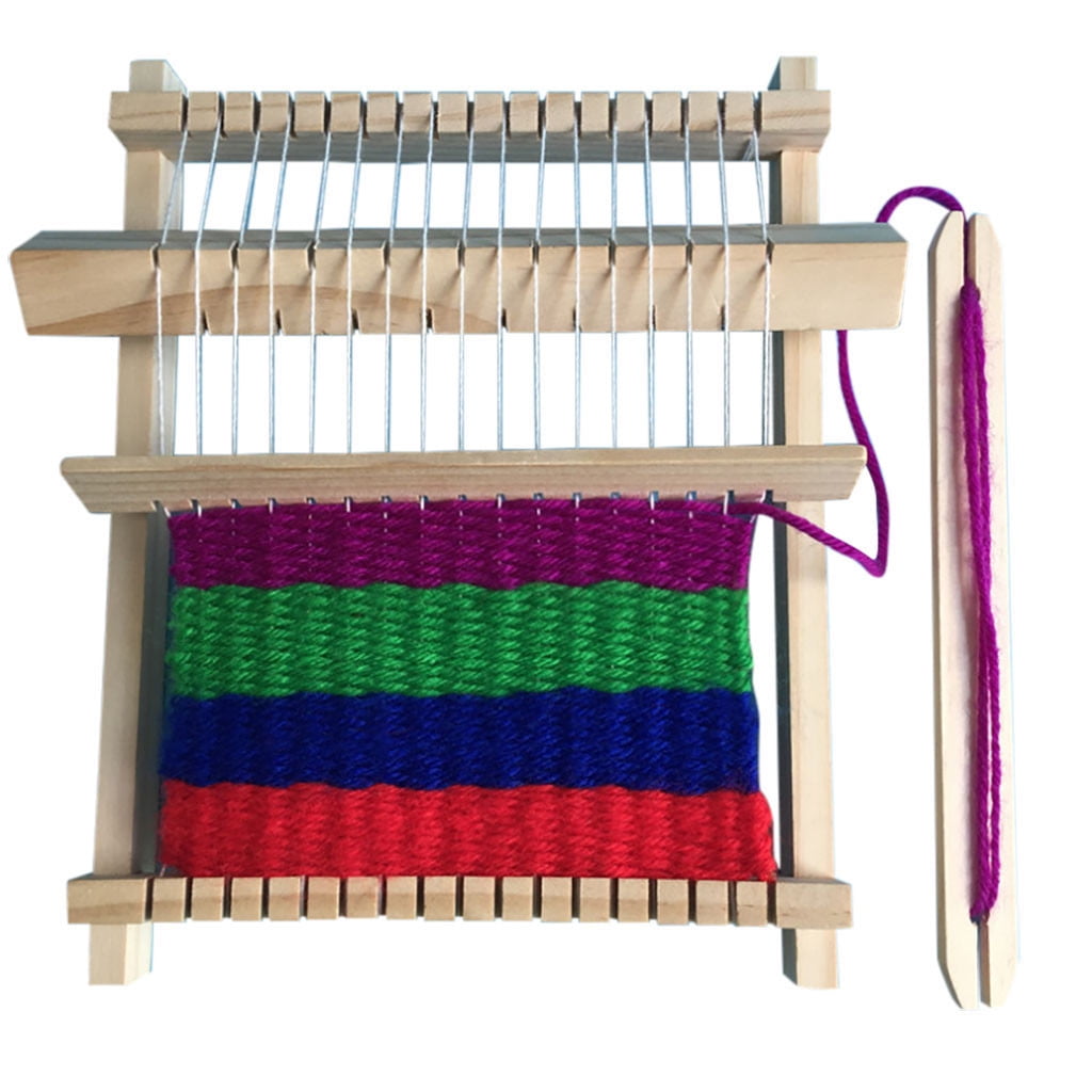 Wooden Weaving Loom, Czzoypi Kids Educational DIY Hand Knitting Toy, W