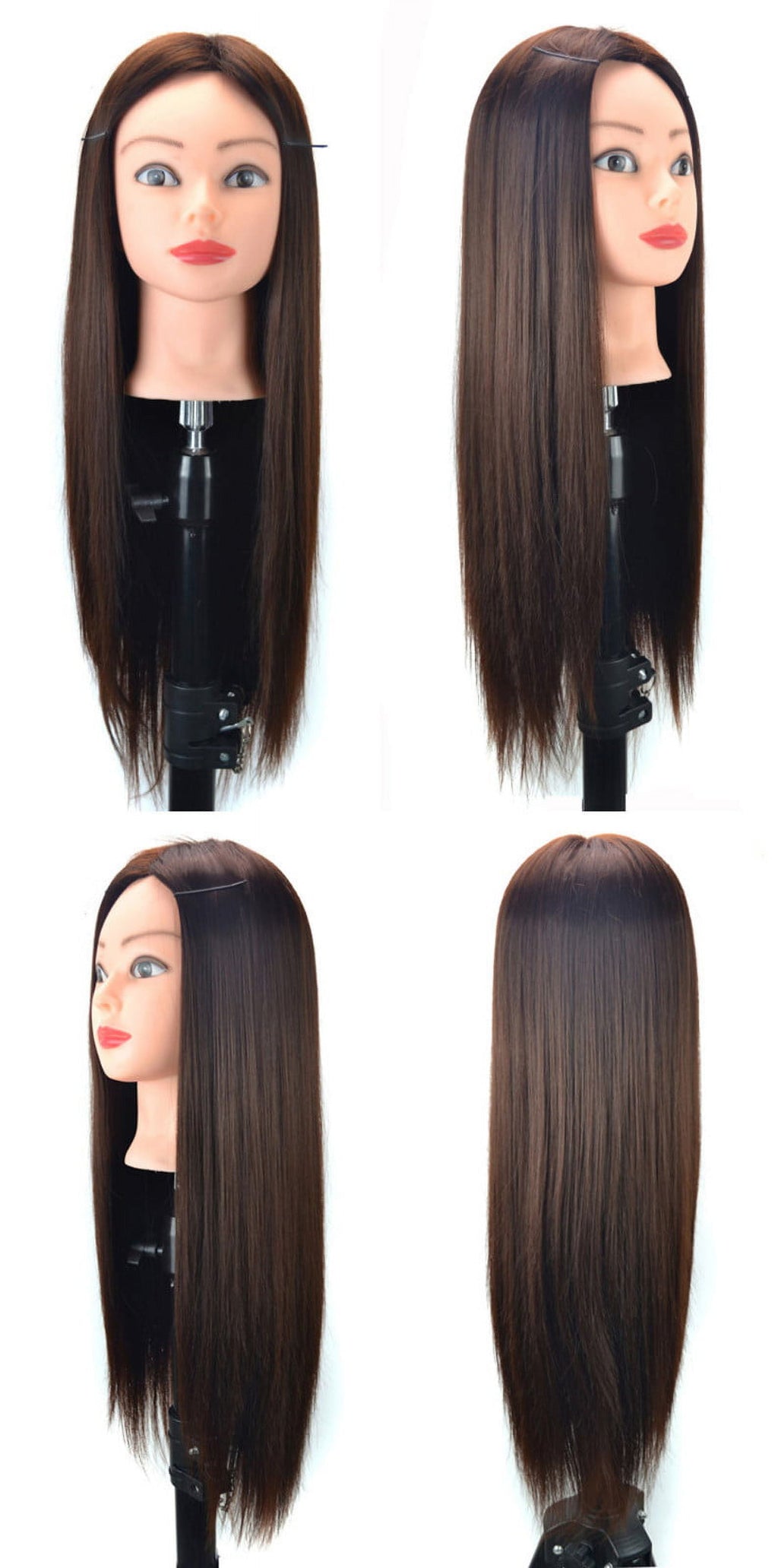Hair Styling Mannequin Training Head, Professional Practice Wig for Ha