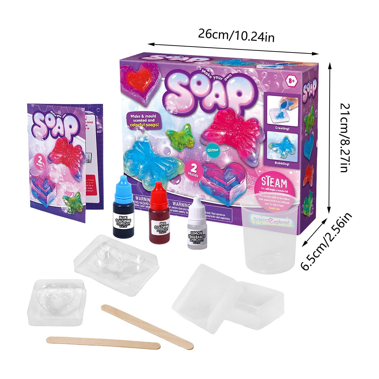 STEMA Kids DIY Soap Making Kit: Educational Science Experiment Toy For
