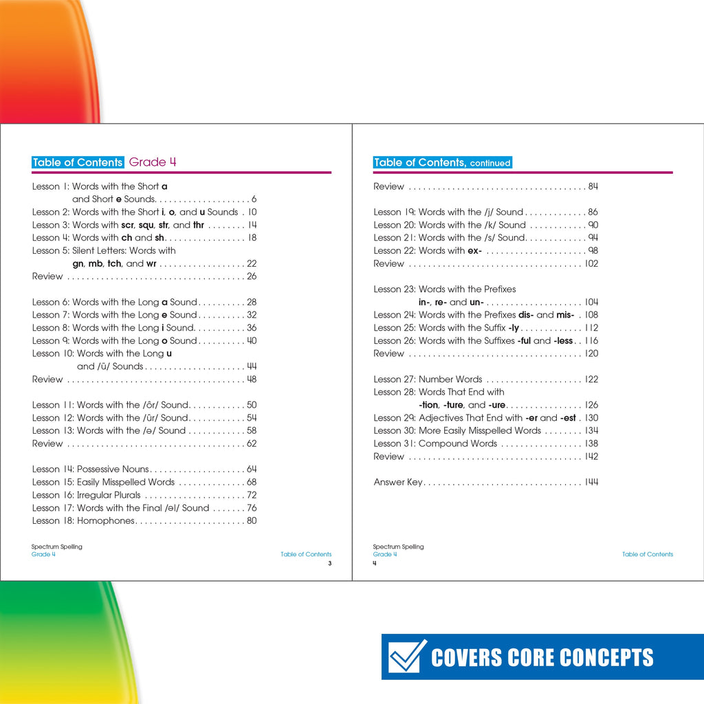 Spectrum Spectrum Spelling, Grade 4: Volume 31, (Paperback)
