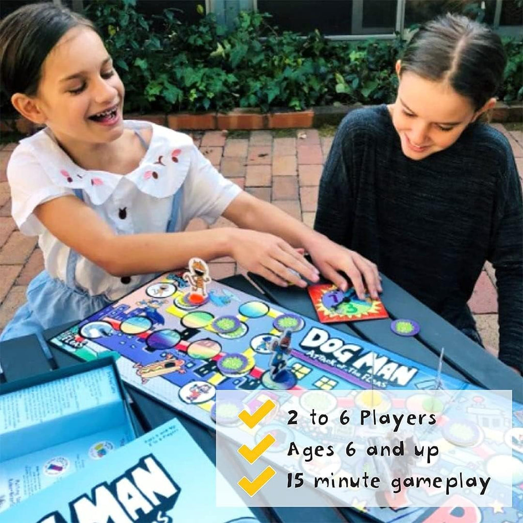 University Games | Dog Man Attack of The FLEAS Cooperative Board Game