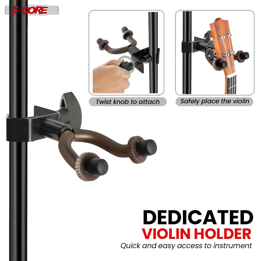 Adjustable Height Music Stand with Lightweight Foldable Design & Page