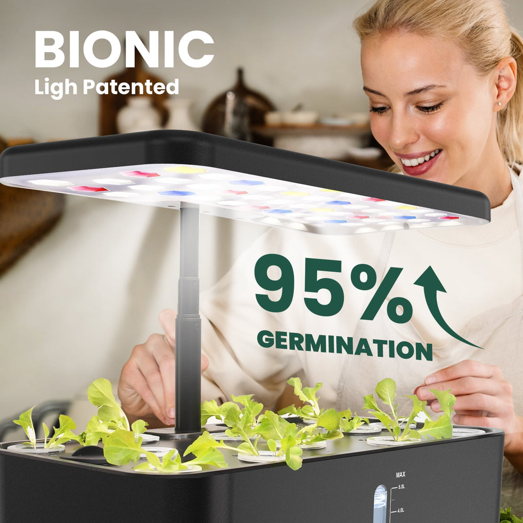RainPoint 5L Smart Hydroponics System, Indoor Growing Kit 13 Pods