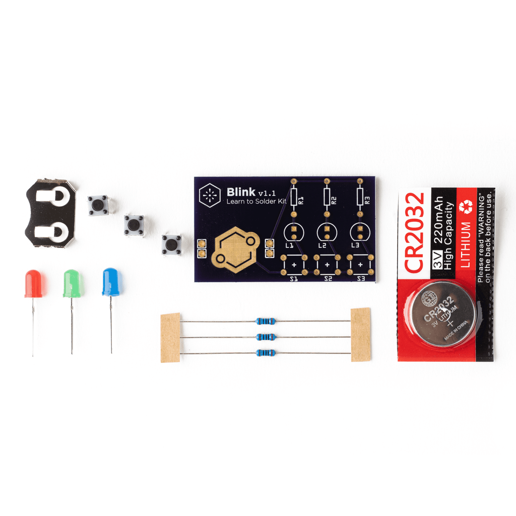 Blink | Learn to Solder Kit | Educational STEM Electronics Kit