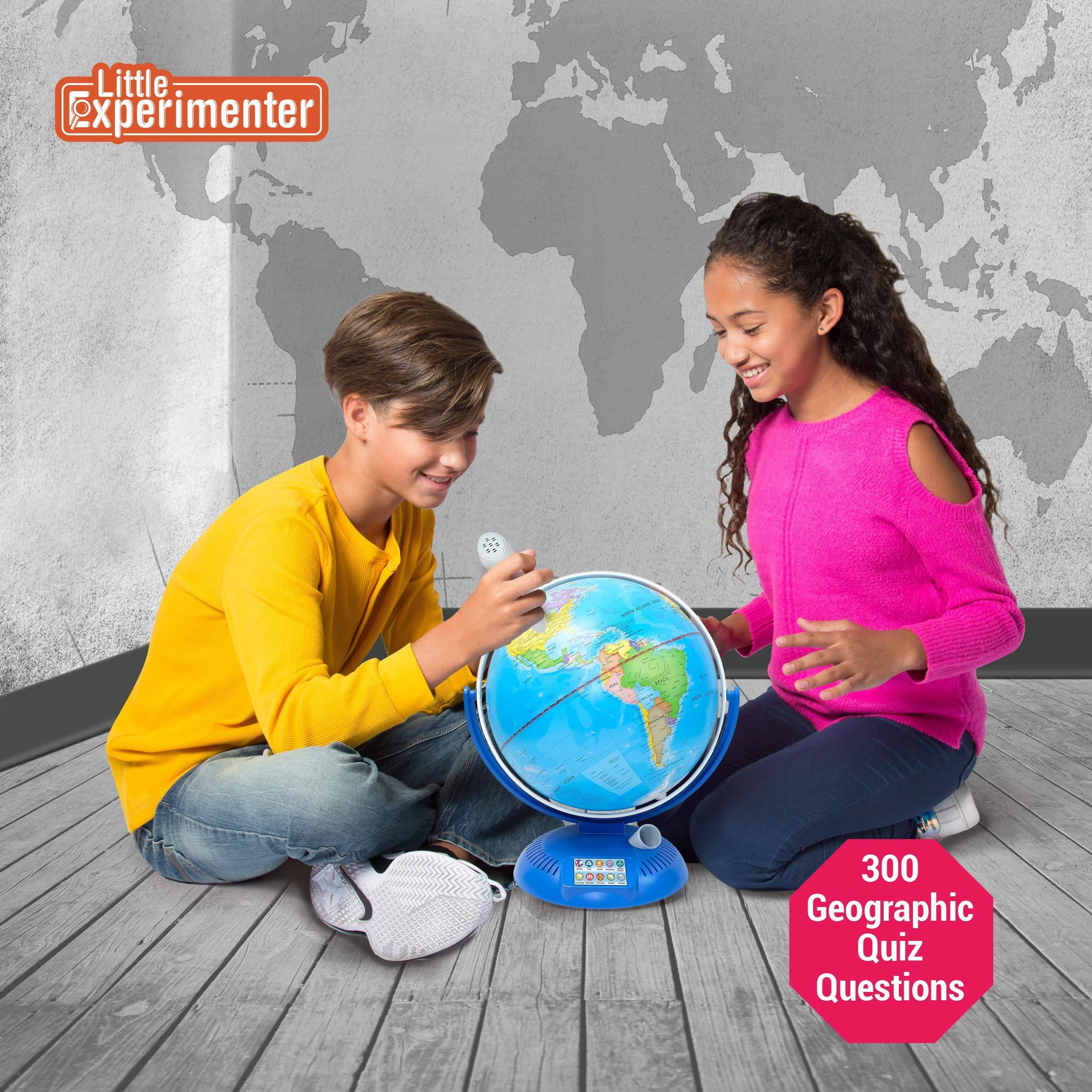Little Experimenter 9-Inch Multicolor Geographic Globe with Interactiv