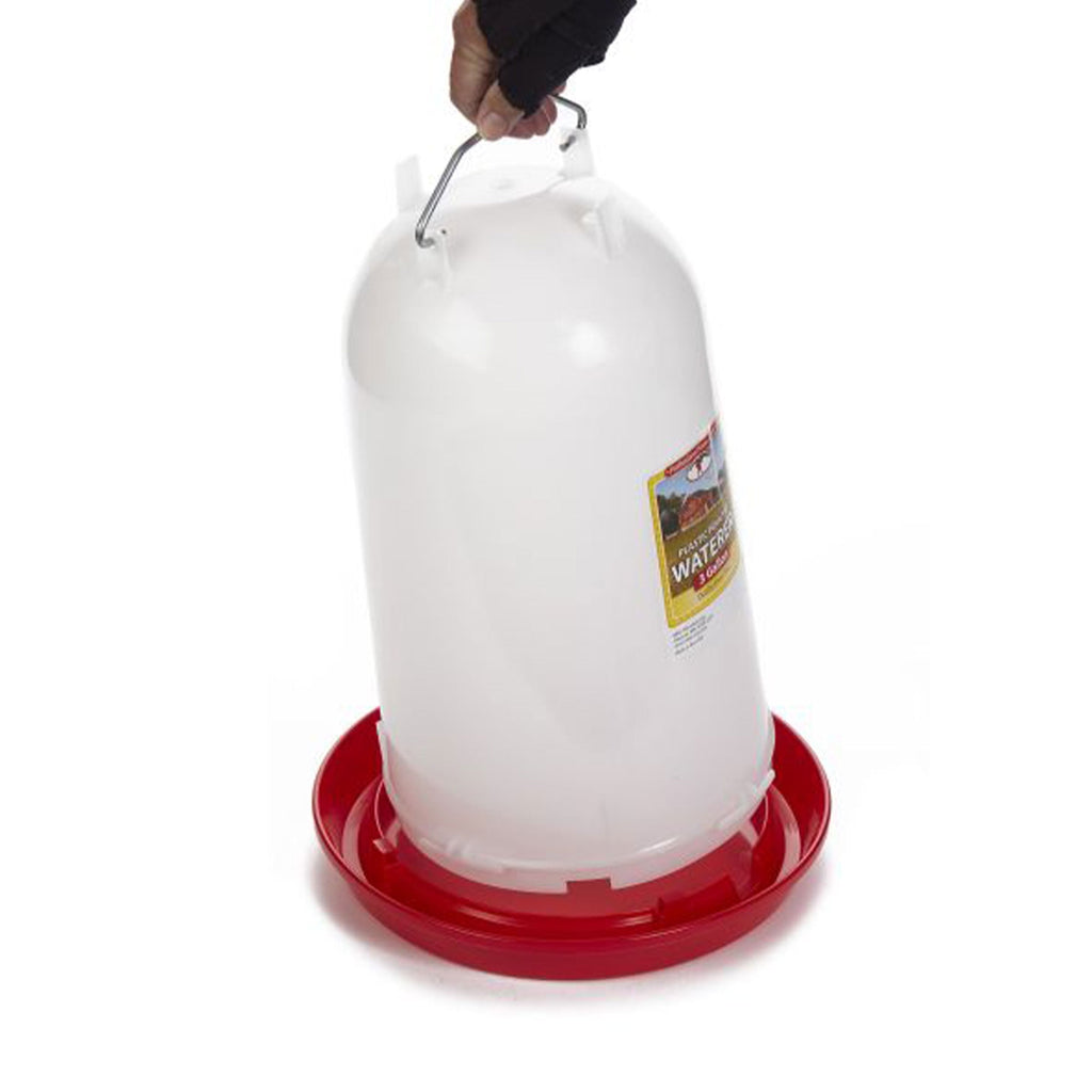 Miller Manufacturing 3-Gallon Poultry Waterer – Durable Impact-Resis