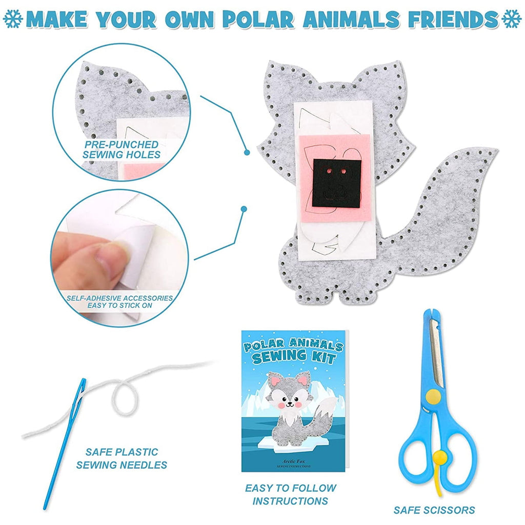 EUWBSSR Sewing Kit for Kids Crafts Supplies DIY Sewing Kit Children My