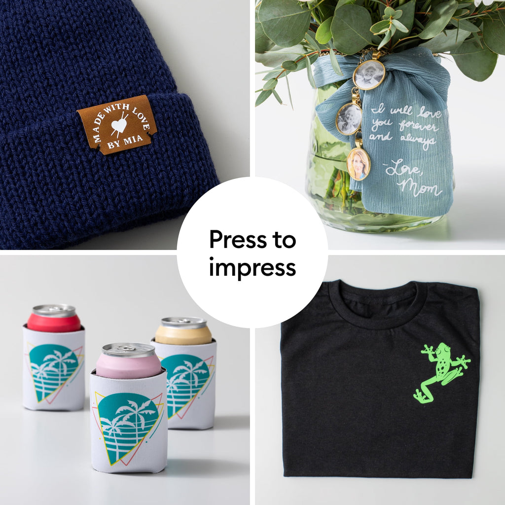 Cricut EasyPress Mini™, Zen Blue - Compact Handheld Heat Press Machi