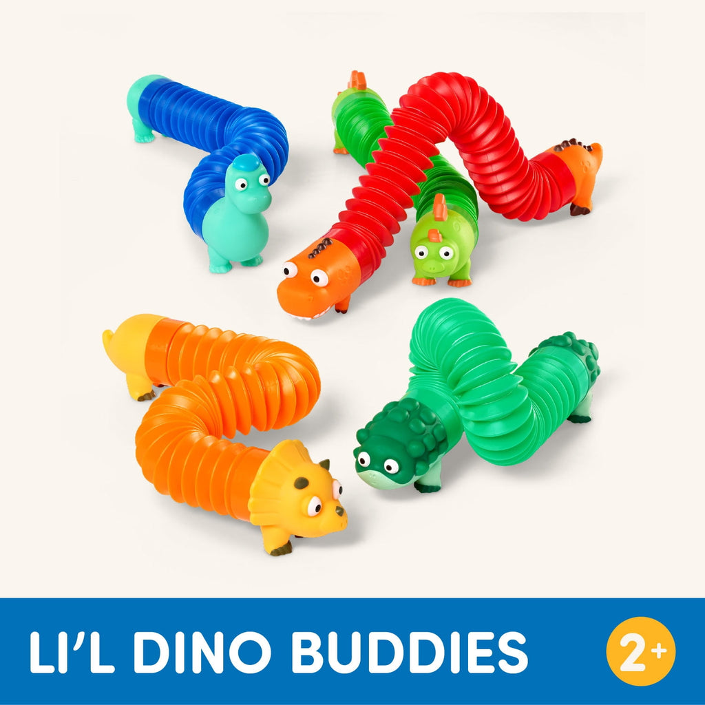 Battat Li'l Dino Buddies Sensory Dinosaur Tubes