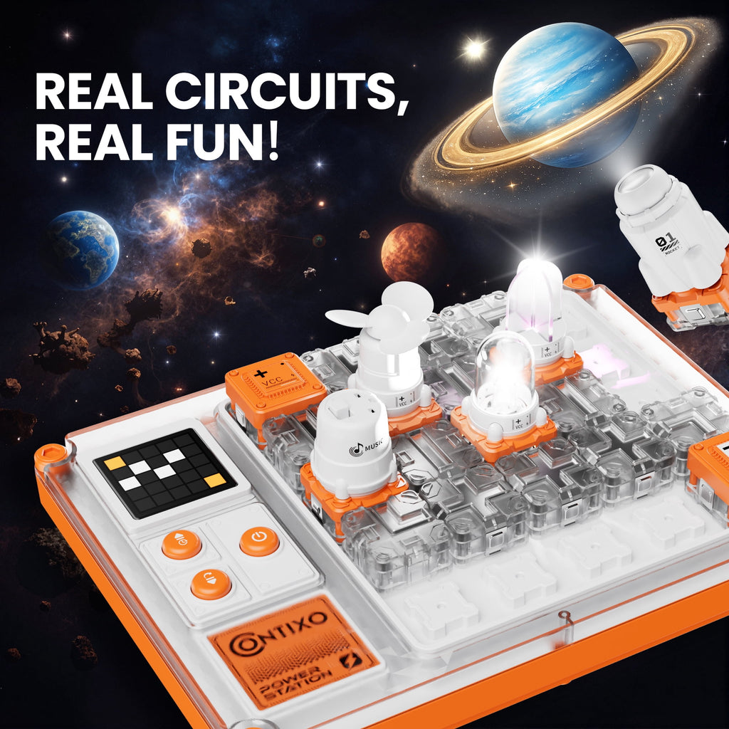 Contixo STEM Toys Circuit Board Kit for Kids, Electronics Learning Kit