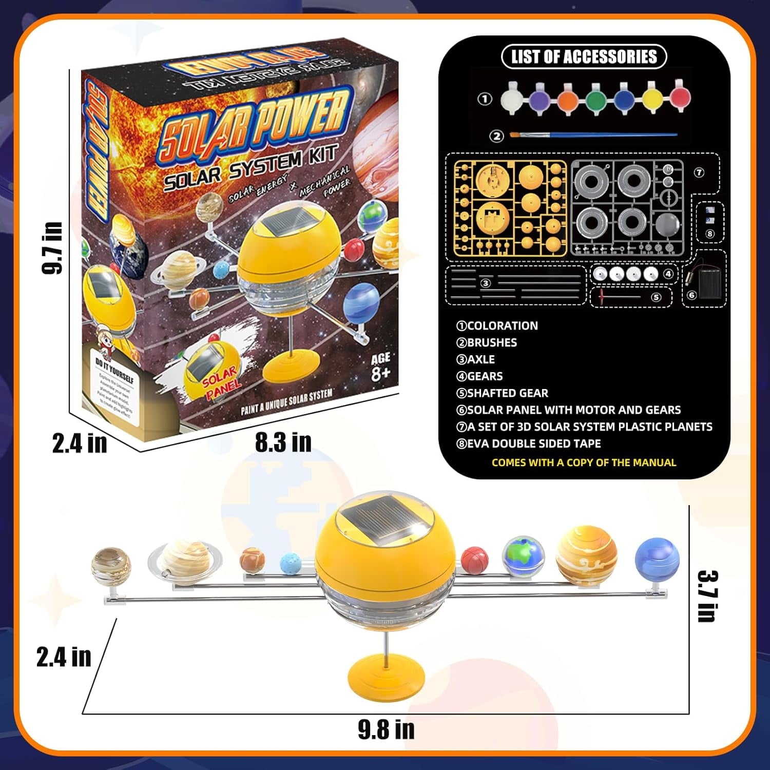 Science Kits for Kids, Solar System Science Kit for Ages 8-14, STEM Ac
