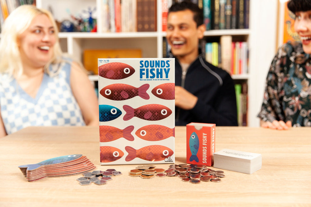 Big Potato Games Sounds Fishy Family Board Game, Hilarious Bluffing Ga