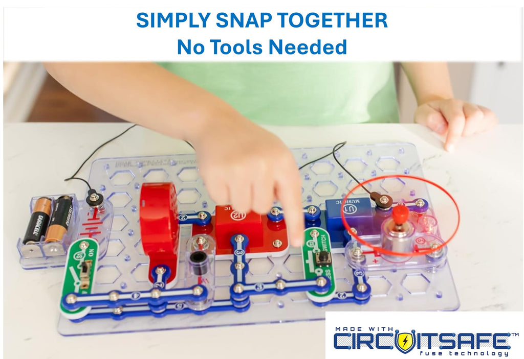 Snap Circuits Jr. SC100, Electronics Explorer Kit, 100+ Projects, Stem