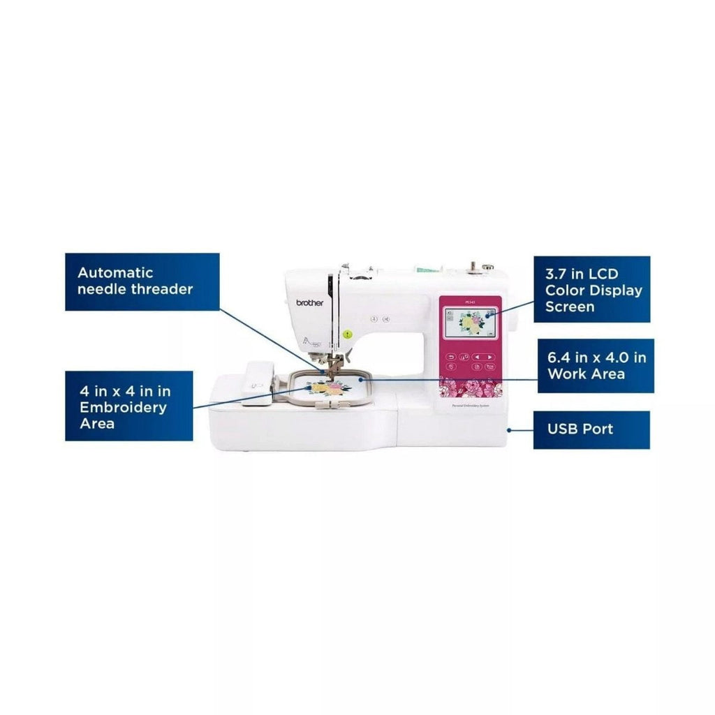 Brother PE545 Embroidery Machine with 4" x 4" Hoop & Accessories