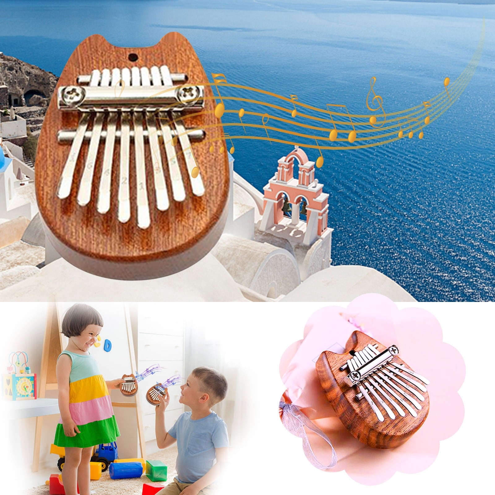 Twfbrm Baby Learning Playsets 8 Key Kalimba Exquisite Finger Thumb Pia