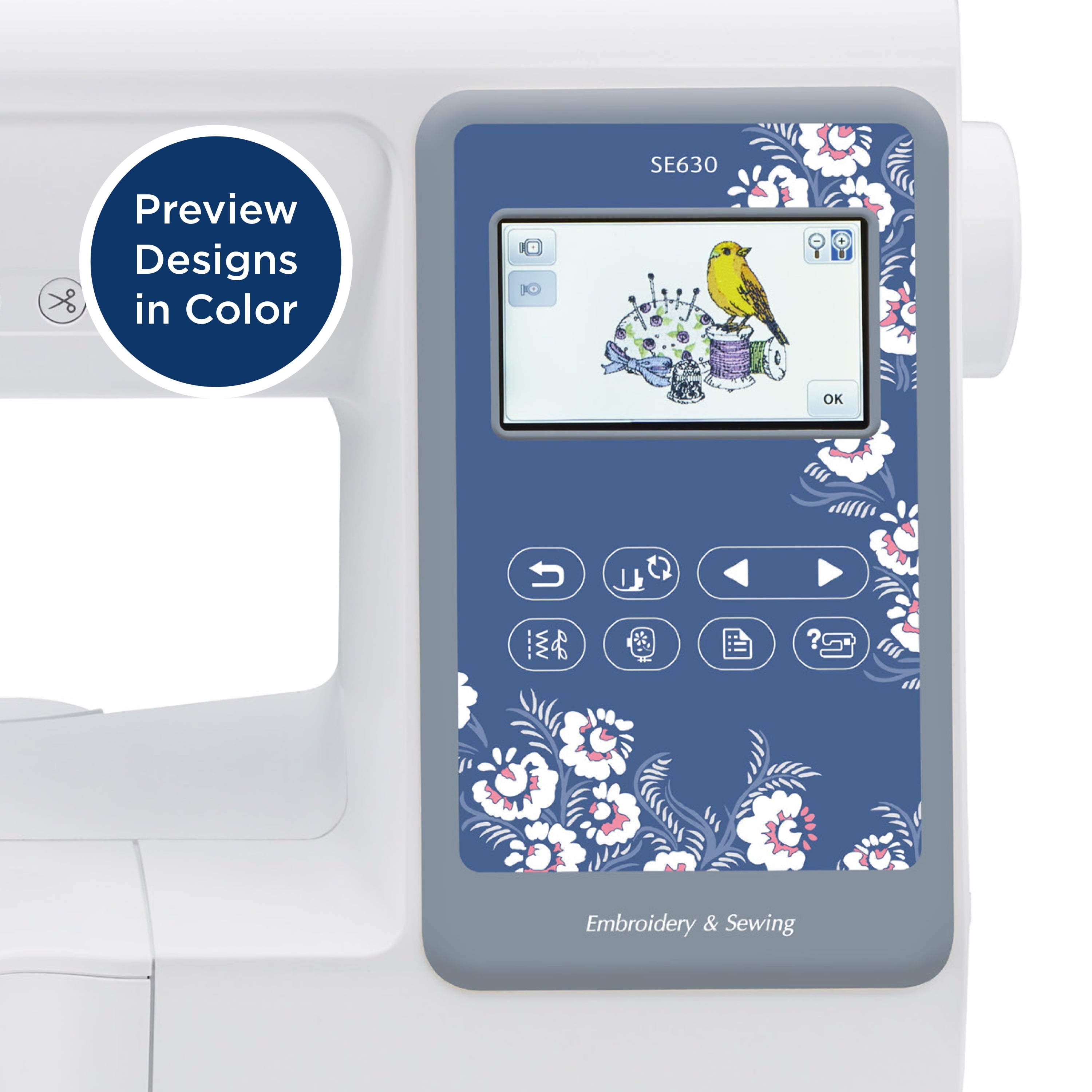 Brother SE630 Sewing and Embroidery Machine with 400 Downloadable Desi
