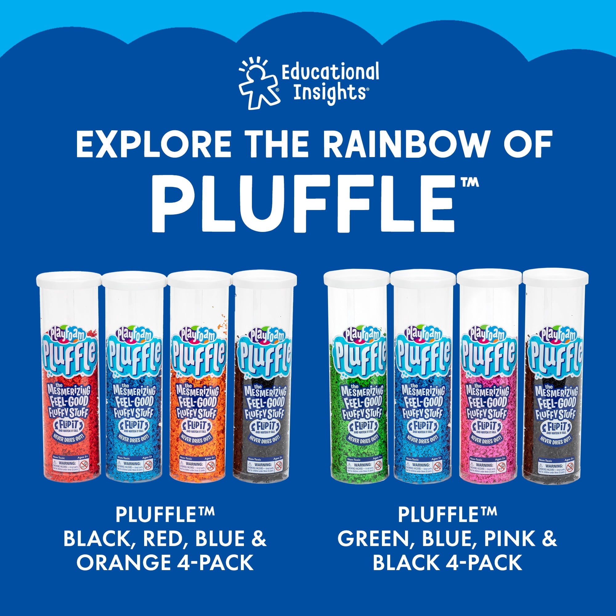 Pluffle® Mini 8 Pack, Sensory Bin Filler