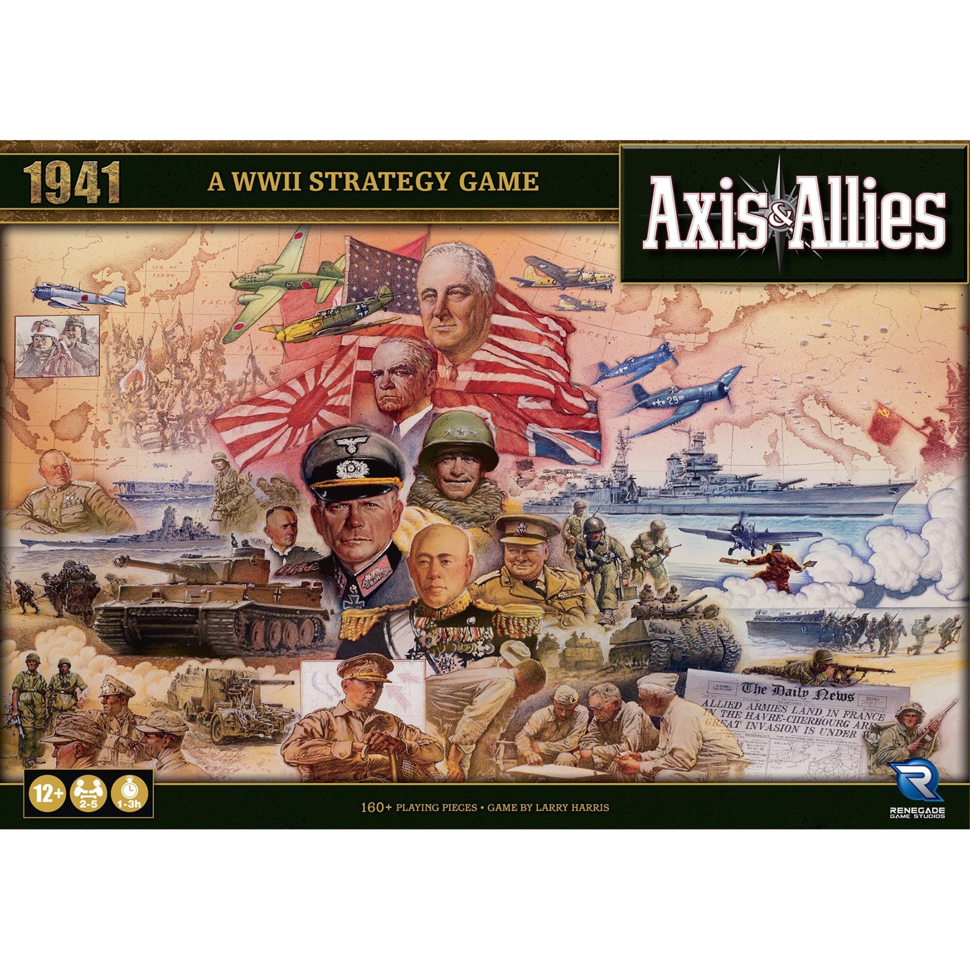 Axis & Allies: 1941 - WWII War Strategy Board Game, Renegade, Struggle