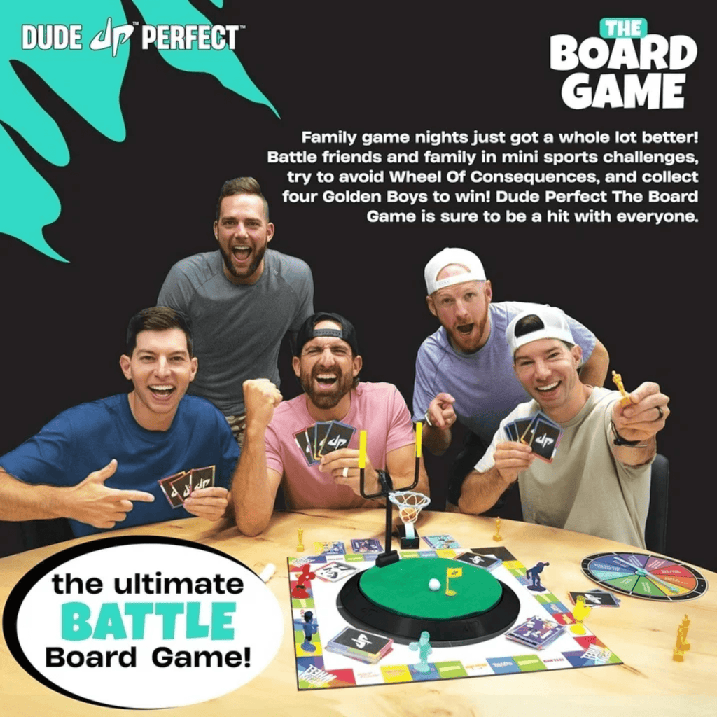 Dude Perfect The Board Game for Family and Friend Game 2-5 Players Age