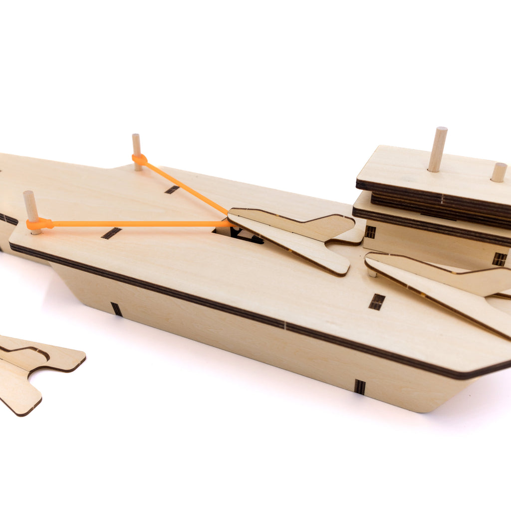 Jimmy's Workshop Aircraft Carrier Beginner Woodworking Set