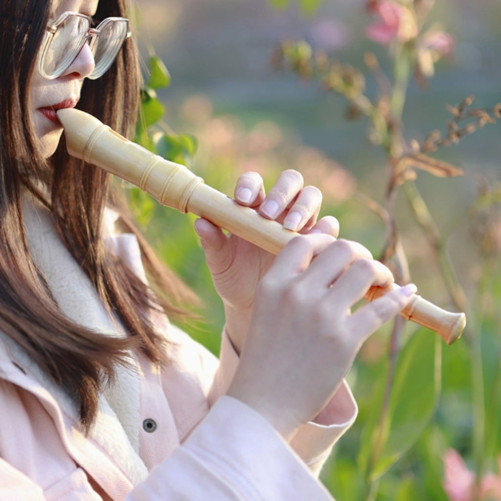 Aellinatey German Style Treble Flute Soprano Recorder Instrument C Key
