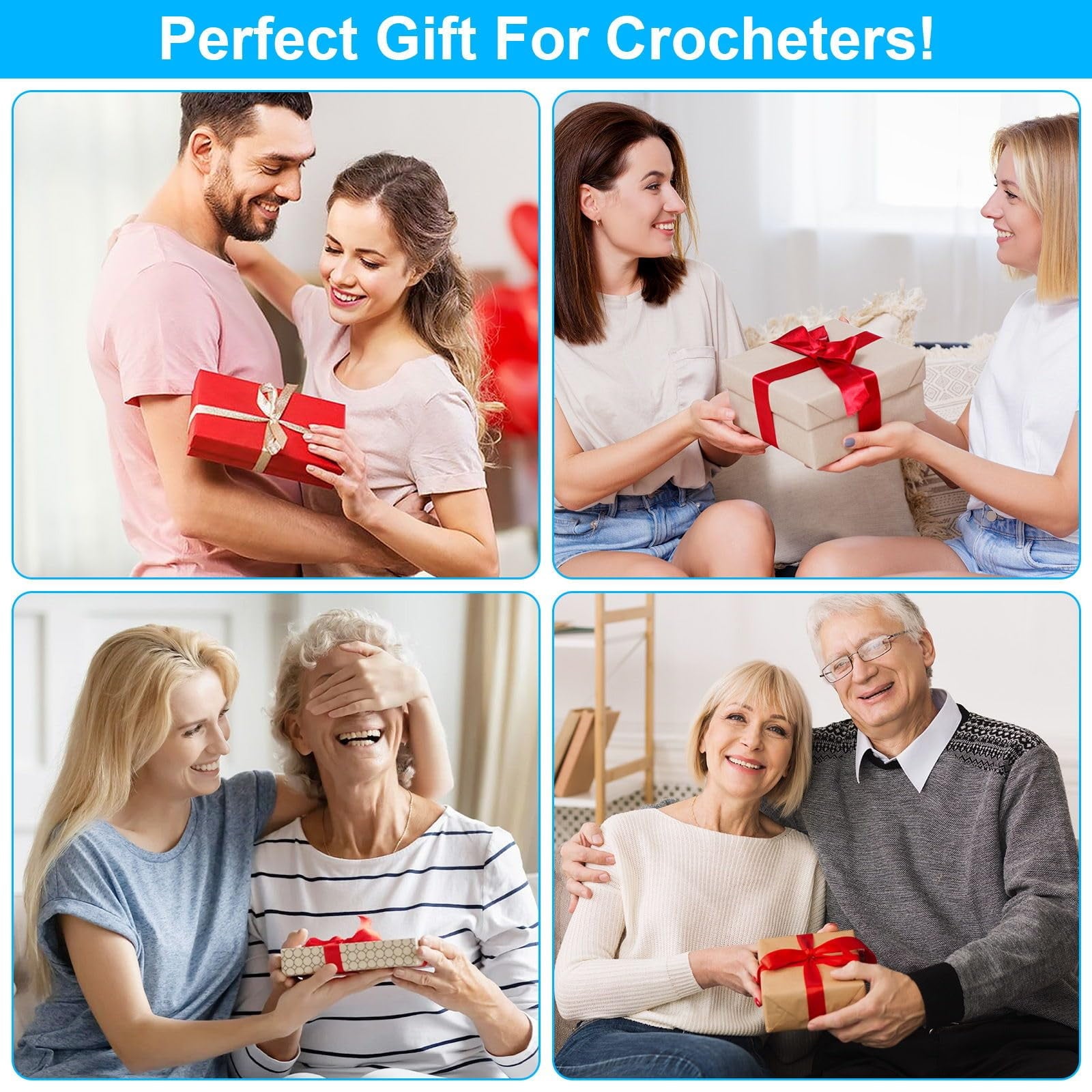 Sherry Crochet Hooks 12 Sizes Crochet Hook Set, 41 Pack Yarn Crochet K