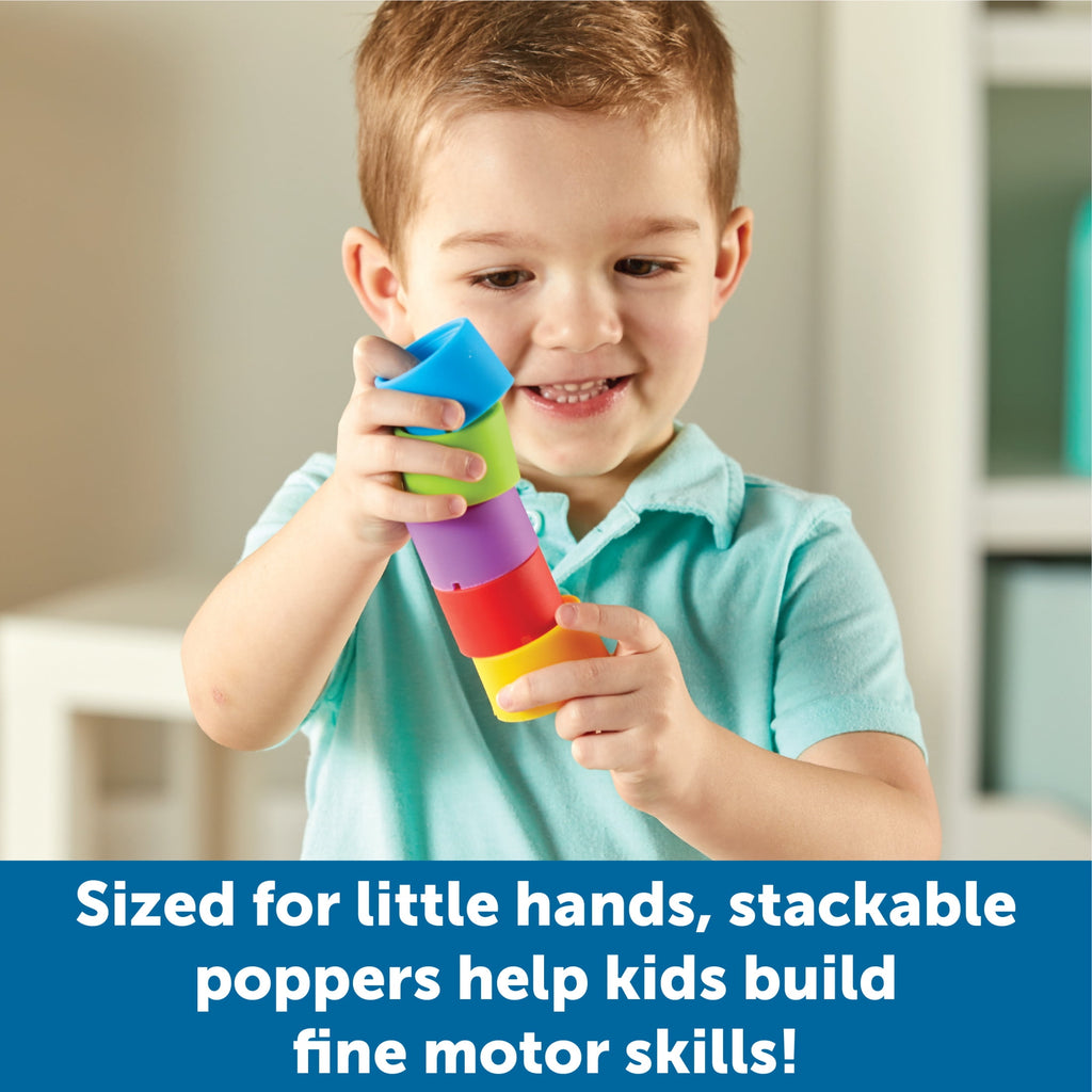 Learning Resources Rainbow Emotion Fidget Poppers, Social-Emotional Le