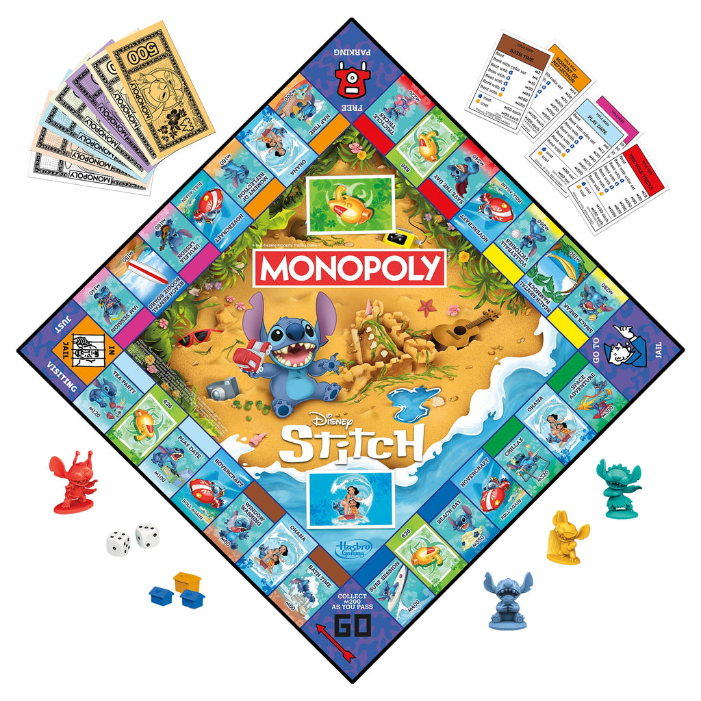 Monopoly Disney Stitch Edition Board Game, Officially Licensed Disney