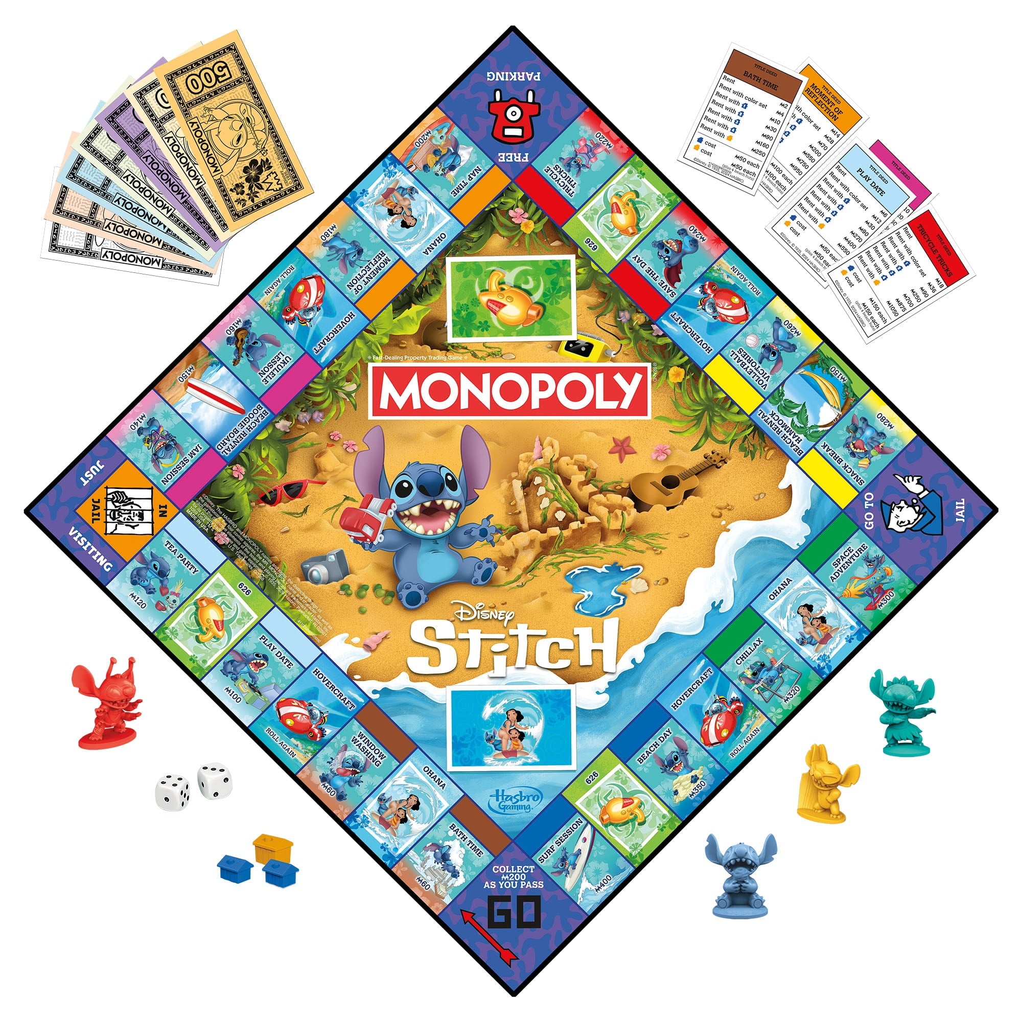 Monopoly Disney Stitch Edition Board Game, Officially Licensed Disney