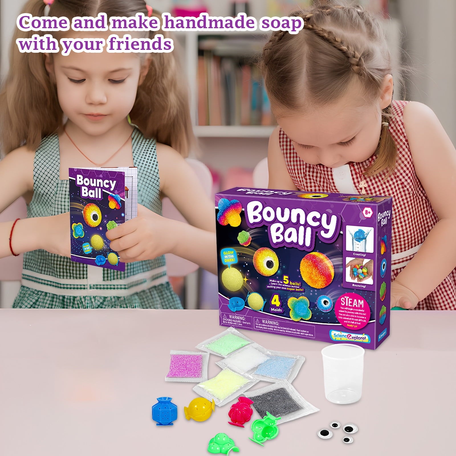 STEMA Kids DIY Soap Making Kit: Educational Science Experiment Toy For