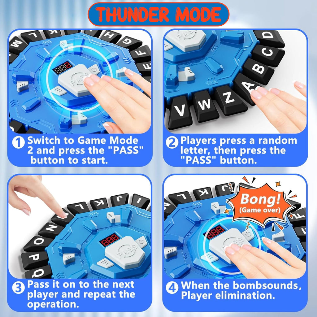 Word Game Family Board Game with Digital Display Timer and 2 Categorie