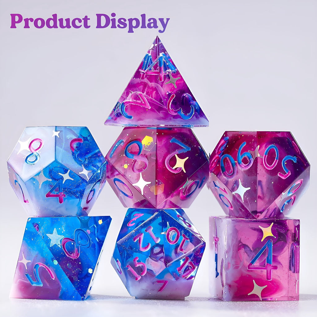 BESTSKY Dice Resin Molds Silicone,Dice Epoxy Resin Molds with 7 Standa