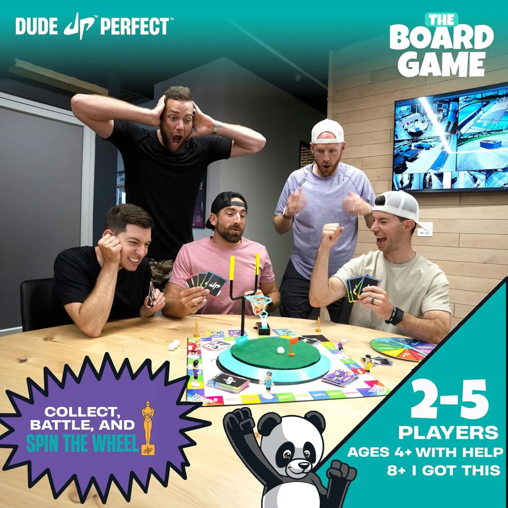 Dude Perfect The Board Game for Family and Friend Game 2-5 Players Age