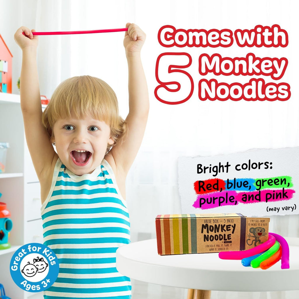 5 Pack of Stretchy String Fidget