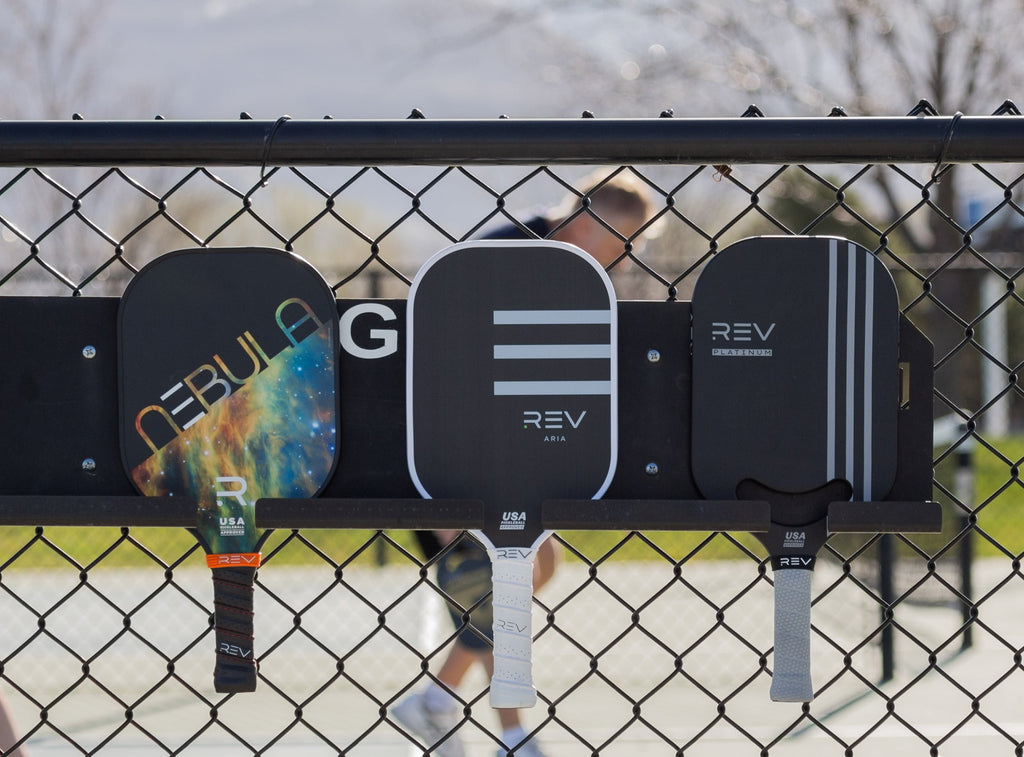 REV Aria Pickleball Paddle, Raw T700 Carbon Fiber Face, Polypropylene