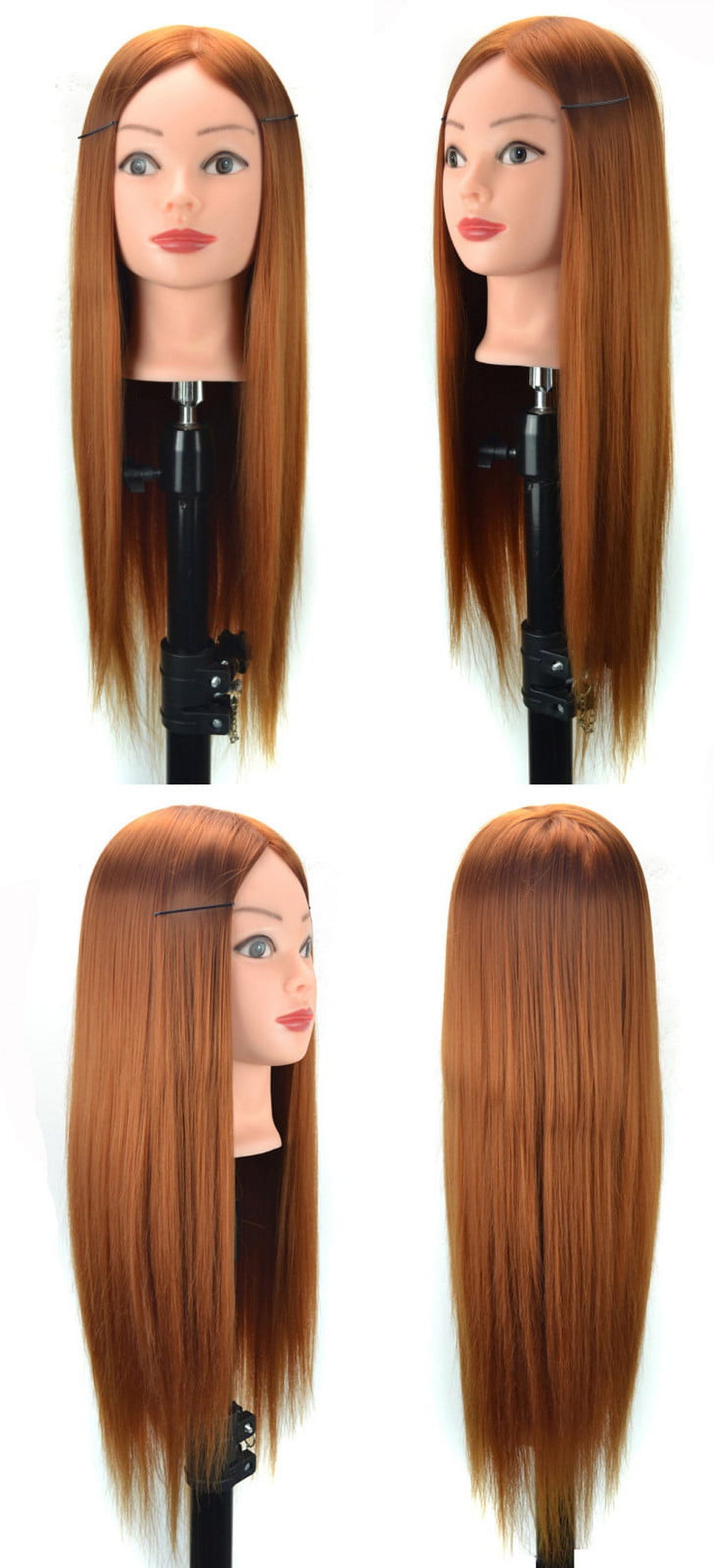 Hair Styling Mannequin Training Head, Professional Practice Wig for Ha