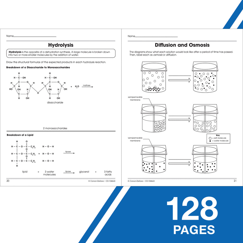 Carson Dellosa The 100+ Series™ Biology Workbook (128 pages) Grade 6