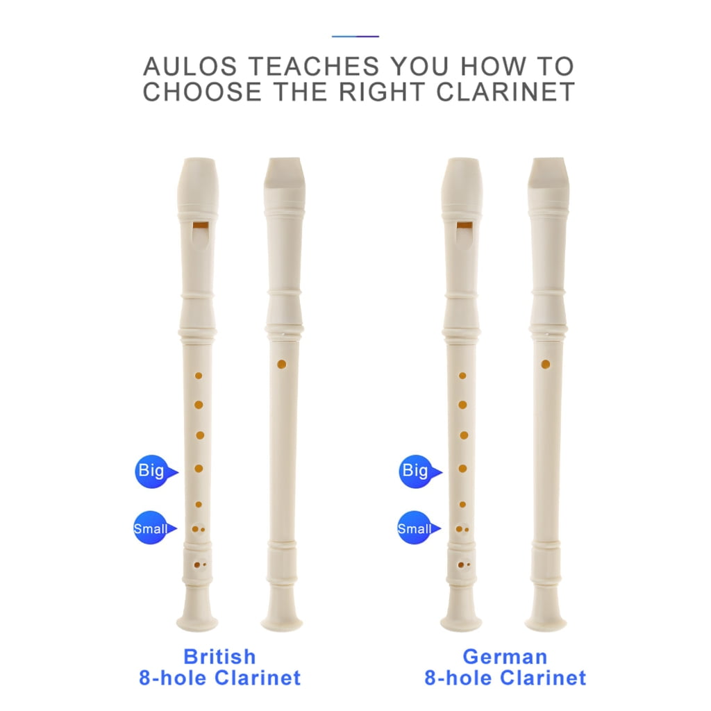 Aellinatey German Style Treble Flute Soprano Recorder Instrument C Key