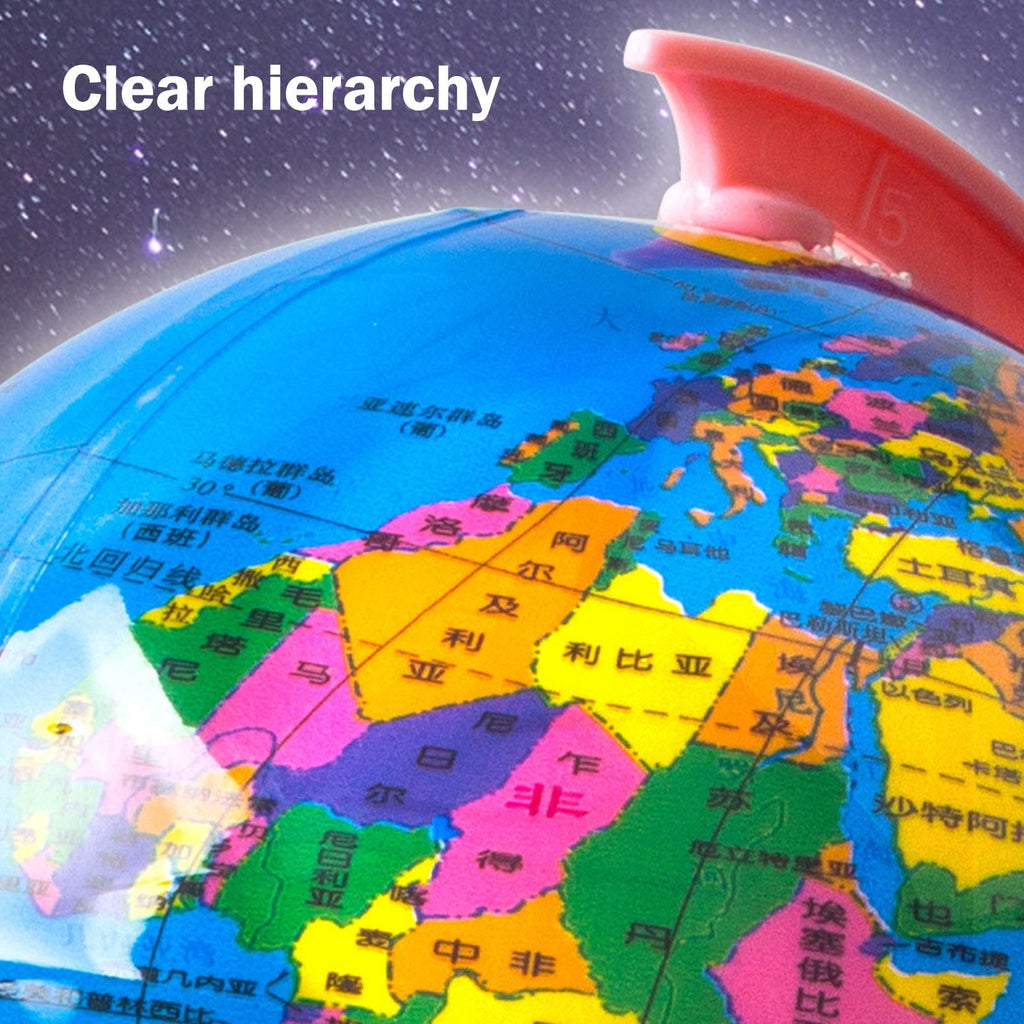 Twfbrm Mini World Globe with Stand, Geography Educational Globe for St