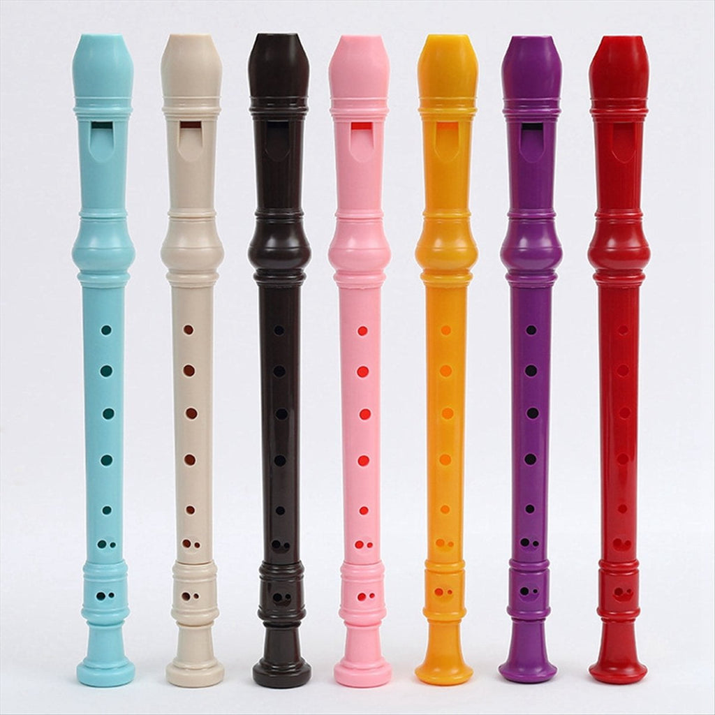 -8 Holes Soprano Recorder with Cleaning Rod, German Style C Key Record