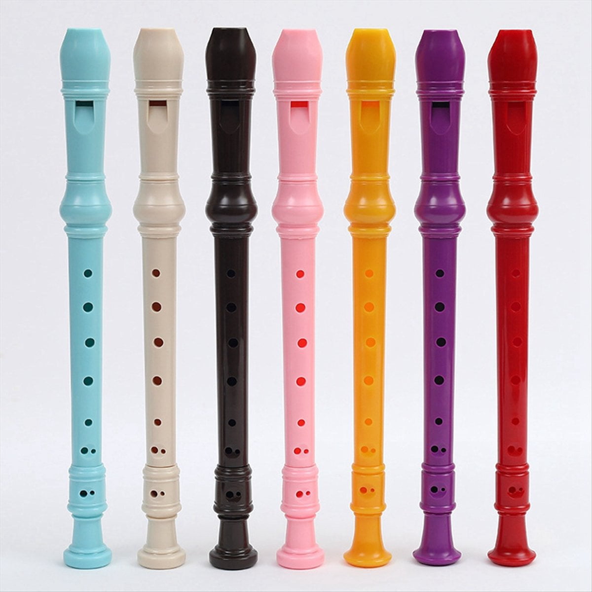 -8 Holes Soprano Recorder with Cleaning Rod, German Style C Key Record