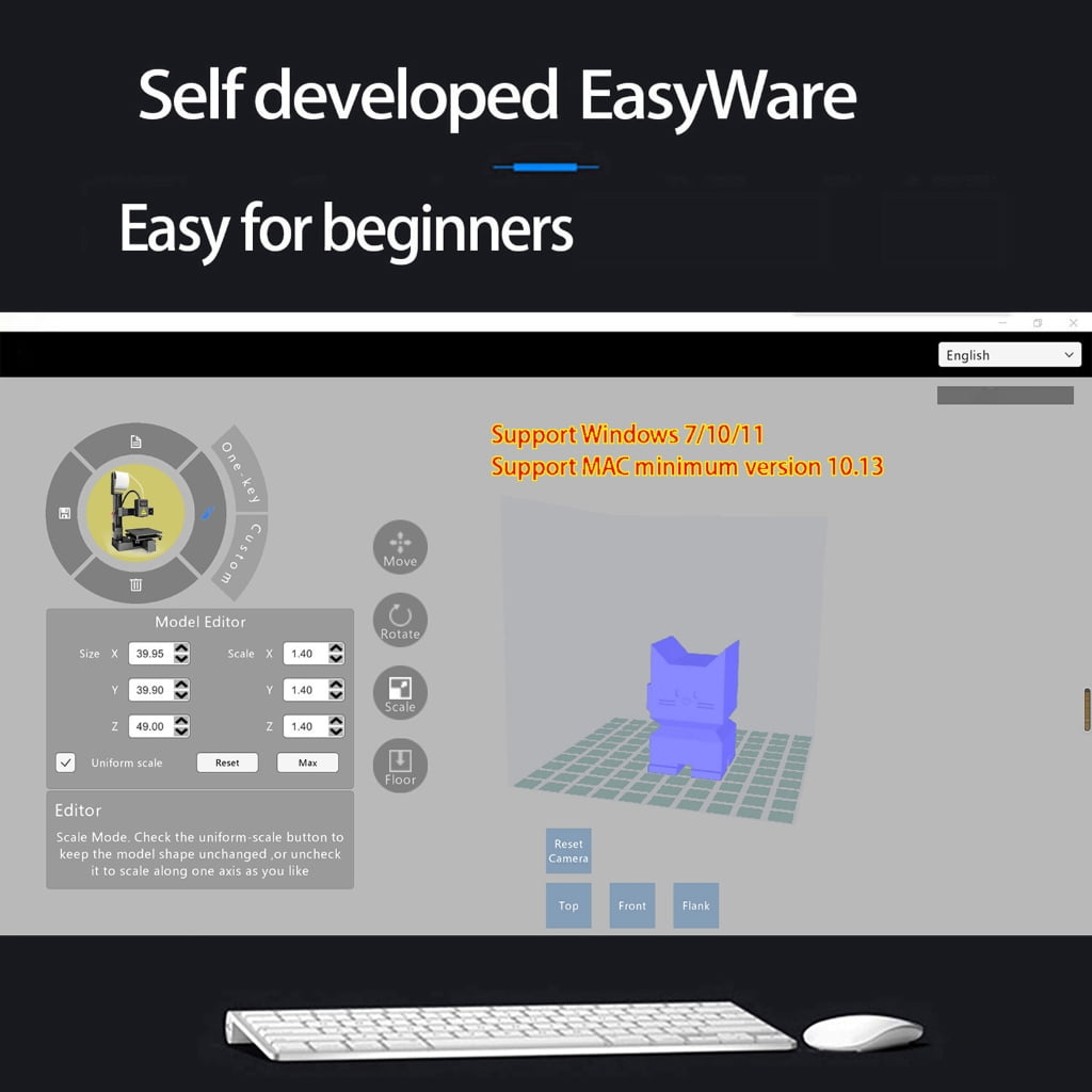 Small 3D Printer Designed For Home Education And Hobbyists Featuring S