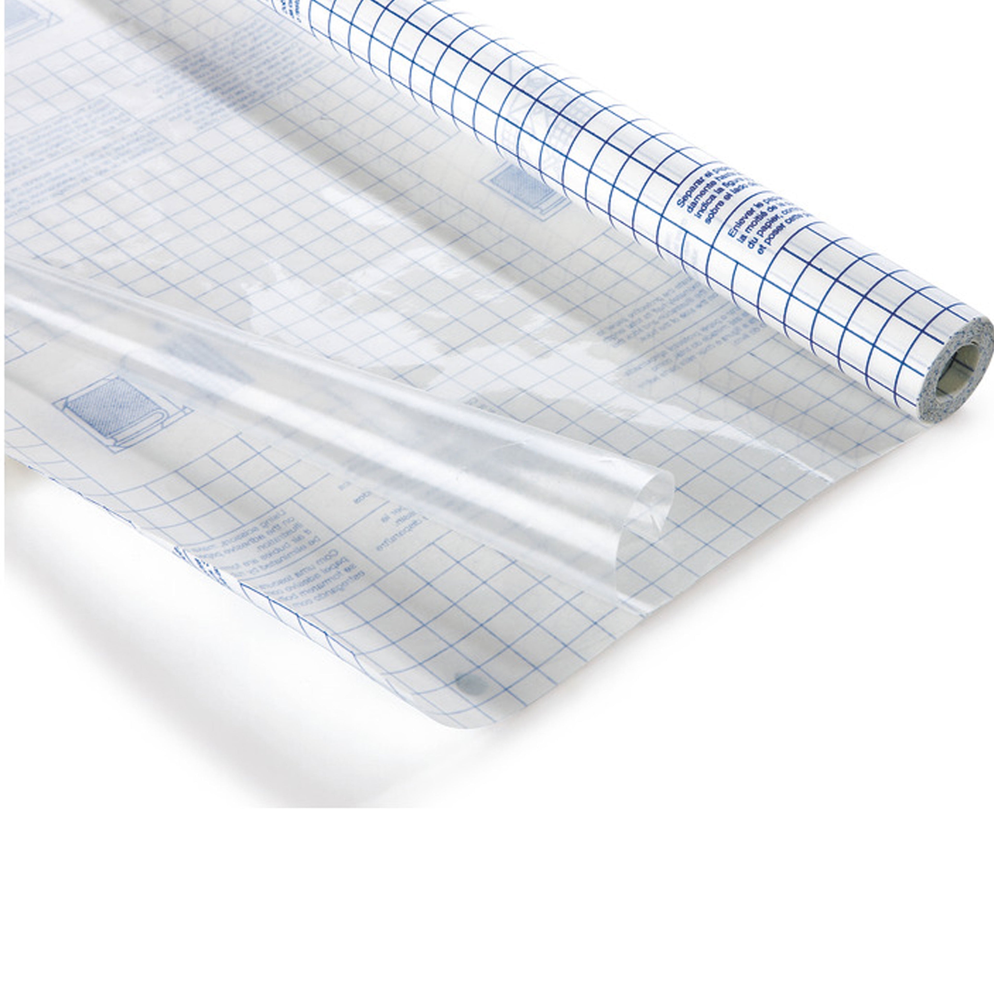 2 Rolls Transparent Covering Self Adhesive Clear Peel Stick Film Cover