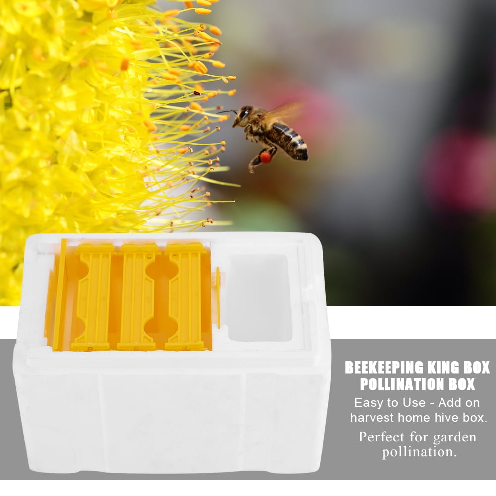 YAHHU Harvest Bee Hive Box EPS Beekeeping King Box Pollination Tool Ea