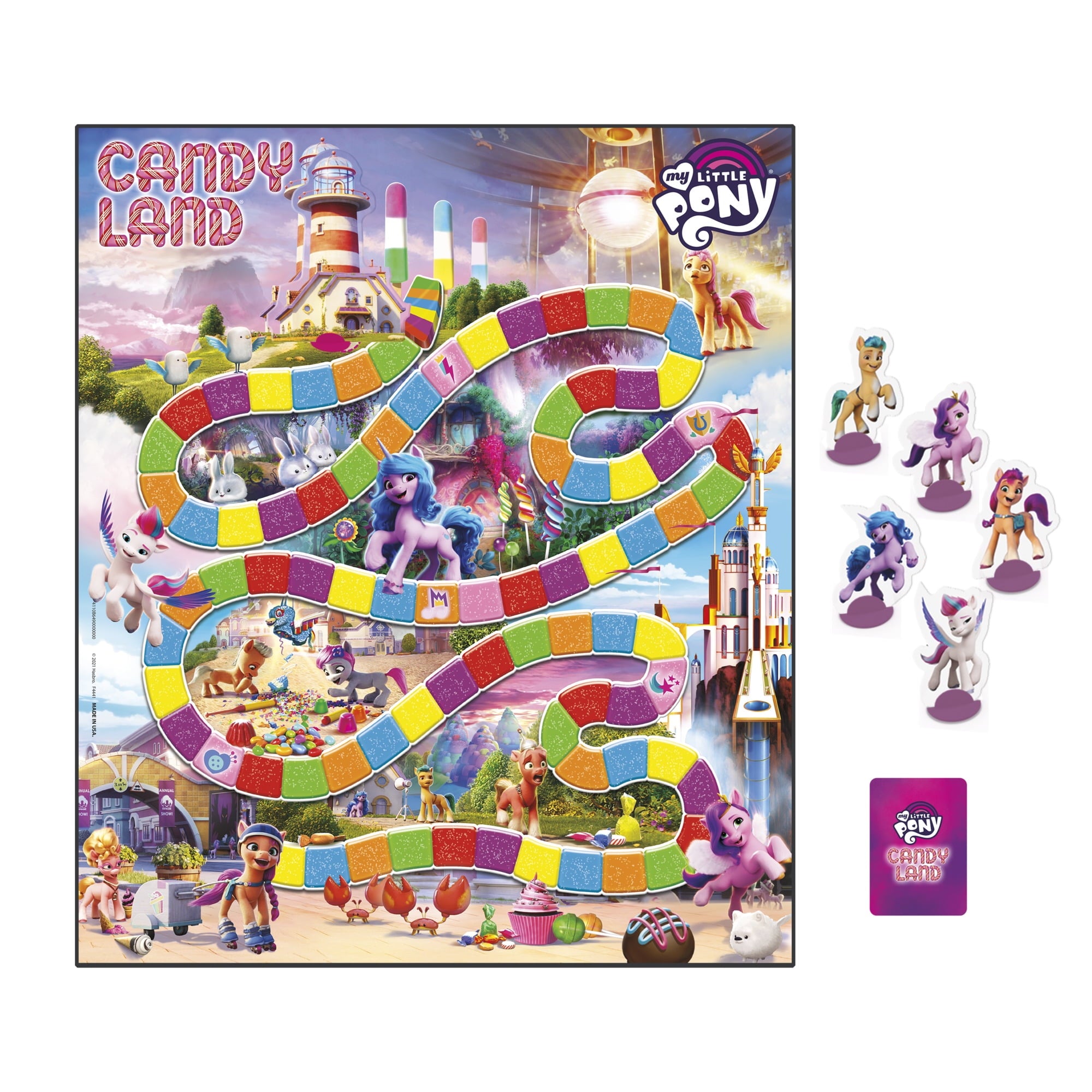 Candy Land My Little Pony Board Game for Preschool Kids and Family Age