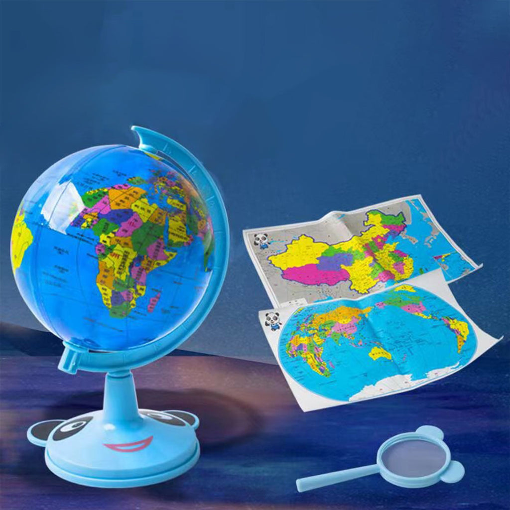 Twfbrm Mini World Globe with Stand, Geography Educational Globe for St